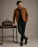 Men's Suede Shirt Jacket