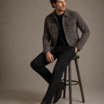 Men's Suede Trucker Jacket