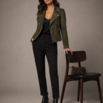 Women's Premium Suede Blazer Jacket