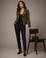 Women's Premium Suede Blazer Jacket