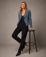 Women's Suede Trucker Jacket