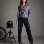 Women's Classic Fitted Biker Jacket