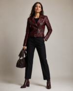 Women's Premium Quilted Biker Jacket