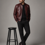 Men's Armored Motorcycle Leather Jacket