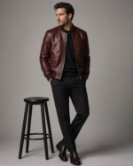 Men's Armored Motorcycle Leather Jacket