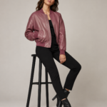 Women's Armored Motorcycle Leather Jacket