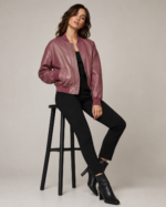 Women's Armored Motorcycle Leather Jacket