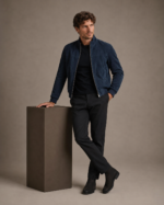 Men's Distressed Suede Field Jacket - Image 3