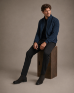Men's Distressed Suede Field Jacket - Image 4