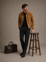 Men's Premium Suede Blazer Jacket - Image 4