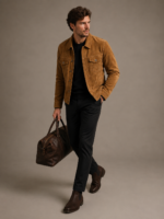 Men's Premium Suede Blazer Jacket - Image 2