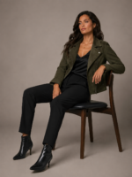 Women's Premium Suede Blazer Jacket - Image 4
