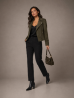Women's Premium Suede Blazer Jacket - Image 3
