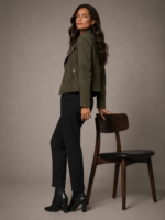 Women's Premium Suede Blazer Jacket - Image 2