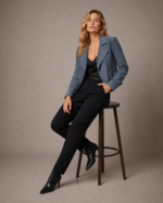 Women's Suede Trucker Jacket - Image 2