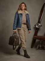 Women's Premium Shearling Aviator Jacket - Image 4