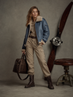 Women's Premium Shearling Aviator Jacket - Image 2