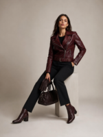 Women's Premium Quilted Biker Jacket - Image 3