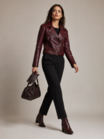 Women's Premium Quilted Biker Jacket - Image 2
