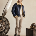 Men's Distressed Vintage Aviator Jacket