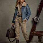 Women's Premium Shearling Aviator Jacket