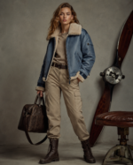 Women's Premium Shearling Aviator Jacket
