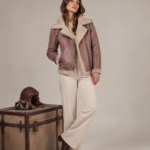 Women's Faux-Fur Collar Aviator Jacket