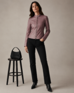 Women's Cropped Café Racer Jacket