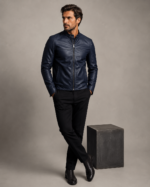 Men's Classic Café Racer Leather Jacket