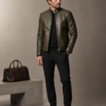 Men's Distressed Café Racer Jacket